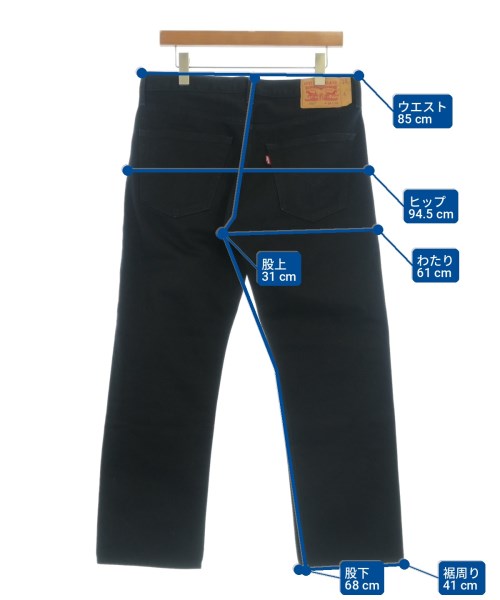 Levi's（リーバイス）デニムパンツ 黒 サイズ:33(L位) メンズ/2200721442020