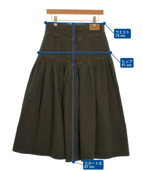 Levi's（リーバイス）ロング・マキシ丈スカート 茶 サイズ:27(M位) レディース/2200723866015