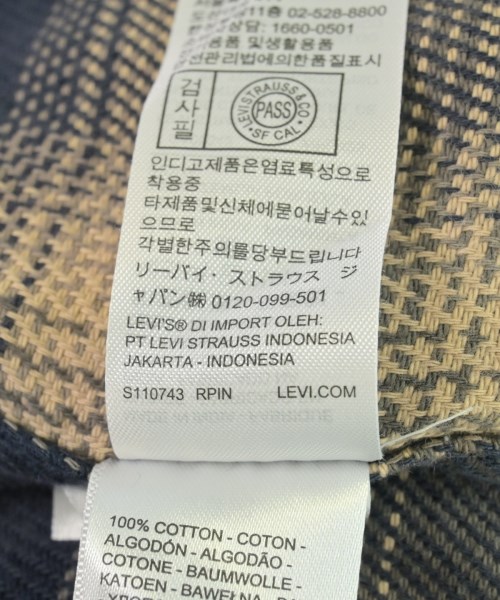 Levi's（リーバイス）カジュアルシャツ 茶 サイズ:S メンズ/2200723866060