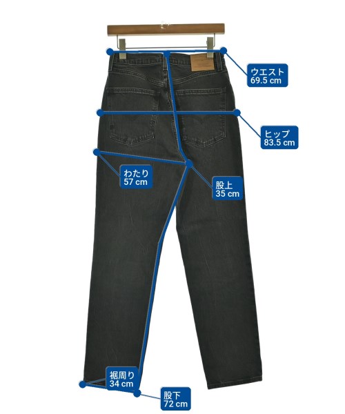 Levi's（リーバイス）デニムパンツ 黒 サイズ:27(M位) レディース/2200724082131
