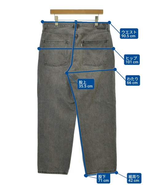 Levi's（リーバイス）デニムパンツ 黒 サイズ:34(XL位) メンズ/2200721708041