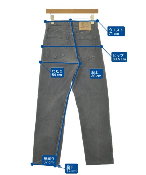 Levi's（リーバイス）デニムパンツ グレー サイズ:29(L位) レディース/2200728404045
