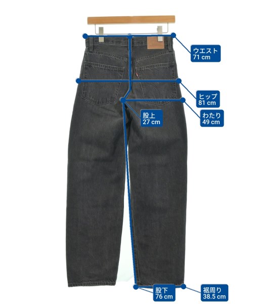 Levi's（リーバイス）デニムパンツ 黒 サイズ:24(S位) レディース/2200678837849