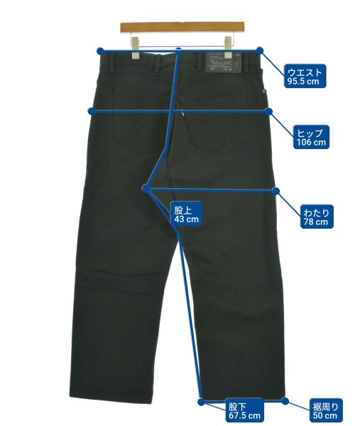Levi's（リーバイス）デニムパンツ 黒 サイズ:-(XL位) メンズ/2200683305227