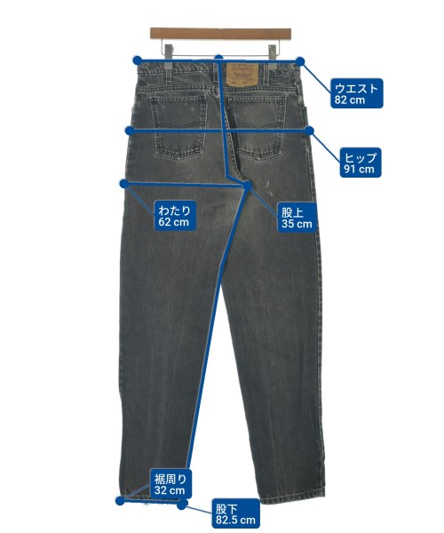 Levi's（リーバイス）デニムパンツ 黒 サイズ:34(XL位) メンズ/2200685590027