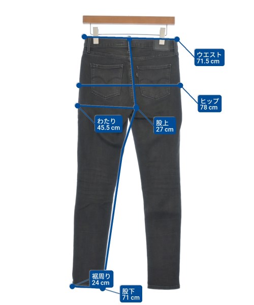 Levi's（リーバイス）デニムパンツ 黒 サイズ:25(S位) レディース/2200685251065