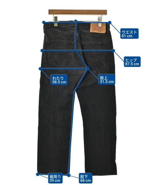 Levi's（リーバイス）デニムパンツ 黒 サイズ:32(L位) メンズ/2200685338087