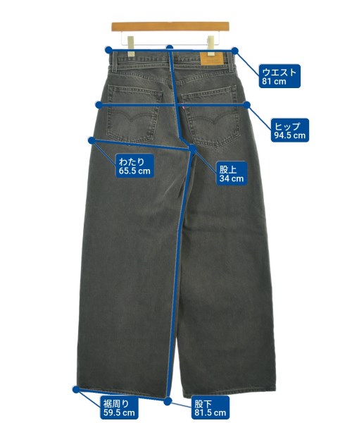 Levi's（リーバイス）デニムパンツ 黒 サイズ:27(M位) レディース/2200667954243