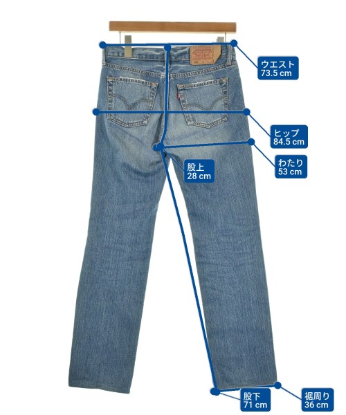 Levi's（リーバイス）デニムパンツ 青 サイズ:28(L位) レディース/2200682691116