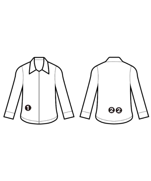 HUMAN WOMAN（ヒューマン　ウーマン）ブラウス 白 サイズ:M レディース/2200642719027