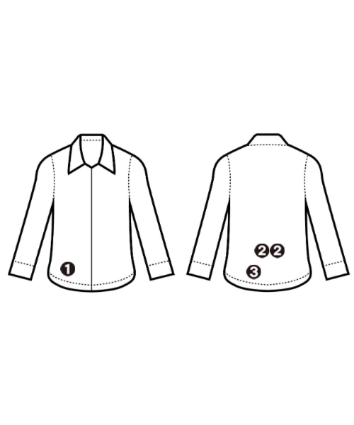 HUMAN WOMAN（ヒューマン　ウーマン）ブラウス 白 サイズ:M レディース/2200642731401