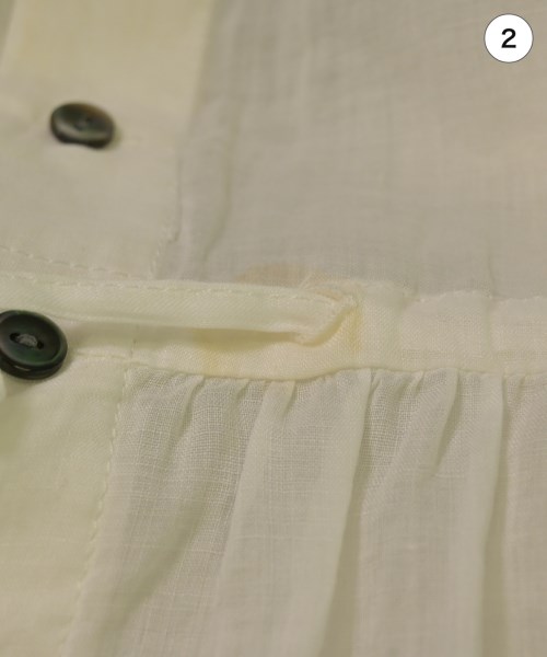 HUMAN WOMAN（ヒューマン　ウーマン）ブラウス 白 サイズ:M レディース/2200642731401