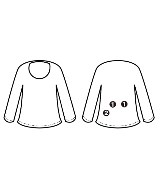 HUMAN WOMAN（ヒューマン　ウーマン）ブラウス 白 サイズ:M レディース/2200642734341