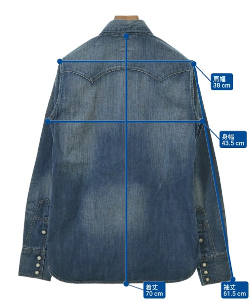 Lee（リー）カジュアルシャツ 青 サイズ:S メンズ/2200527886059