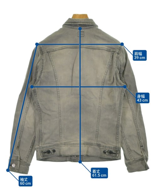 Lee（リー）デニムジャケット グレー サイズ:M メンズ/2200617015048