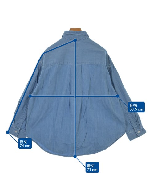 Lee（リー）カジュアルシャツ 青 サイズ:F レディース/2200633849023