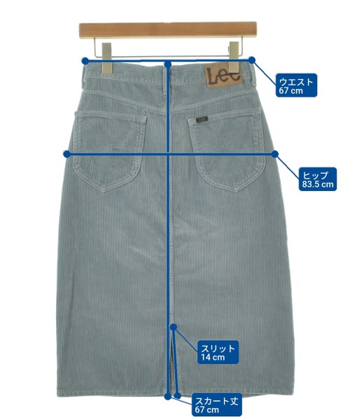 Lee（リー）ひざ丈スカート 青 サイズ:S レディース/2200671869052