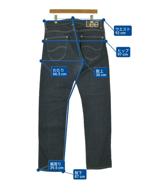 Lee（リー）デニムパンツ 紺 サイズ:33(L位) メンズ/2200673815057
