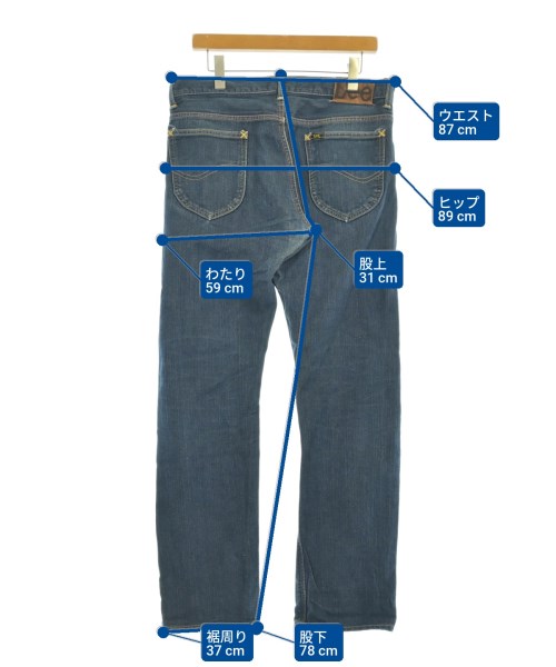 Lee（リー）デニムパンツ 紺 サイズ:W32(L位) メンズ/2200675089043