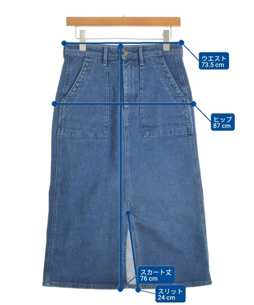 Lee（リー）ロング・マキシ丈スカート 青 サイズ:M レディース/2200671796235