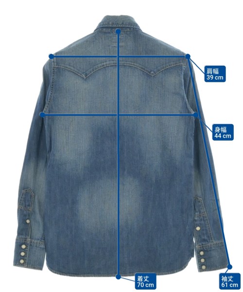 Lee（リー）カジュアルシャツ 青 サイズ:S メンズ/2200677651033