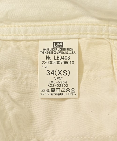 Lee（リー）デニムパンツ 白 サイズ:34(XS位) レディース/2200699239028