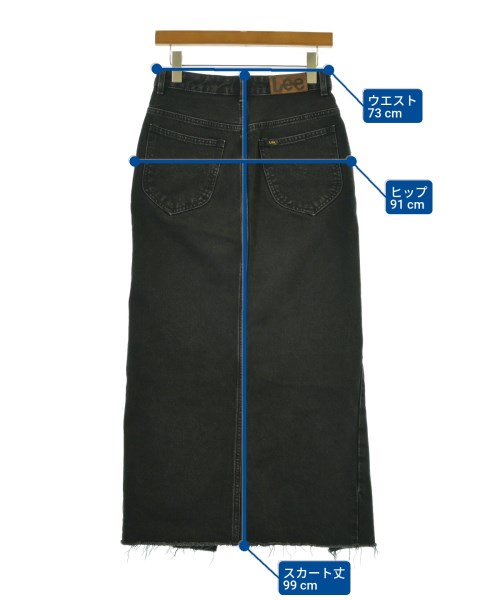 Lee（リー）ロング・マキシ丈スカート 黒 サイズ:M レディース/2200649848089