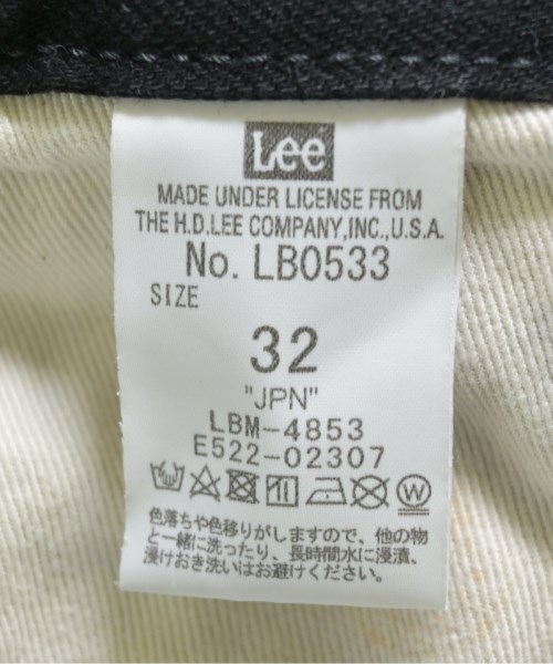 Lee（リー）デニムパンツ 黒 サイズ:32(L位) メンズ/2200715568132