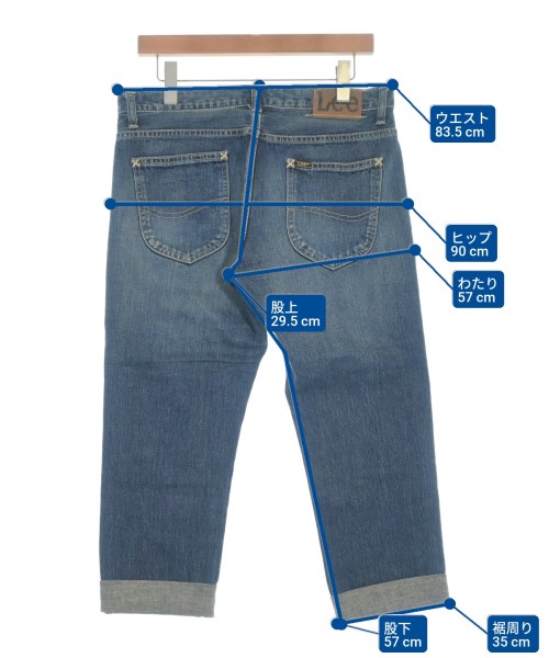 Lee（リー）デニムパンツ 紺 サイズ:32(L位) メンズ/2200636135079