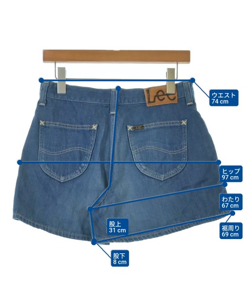 Lee（リー）ショートパンツ 紺 サイズ:M レディース/2200631128014