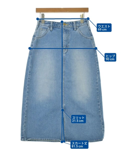 Lee（リー）ロング・マキシ丈スカート 青 サイズ:M レディース/2200651263115