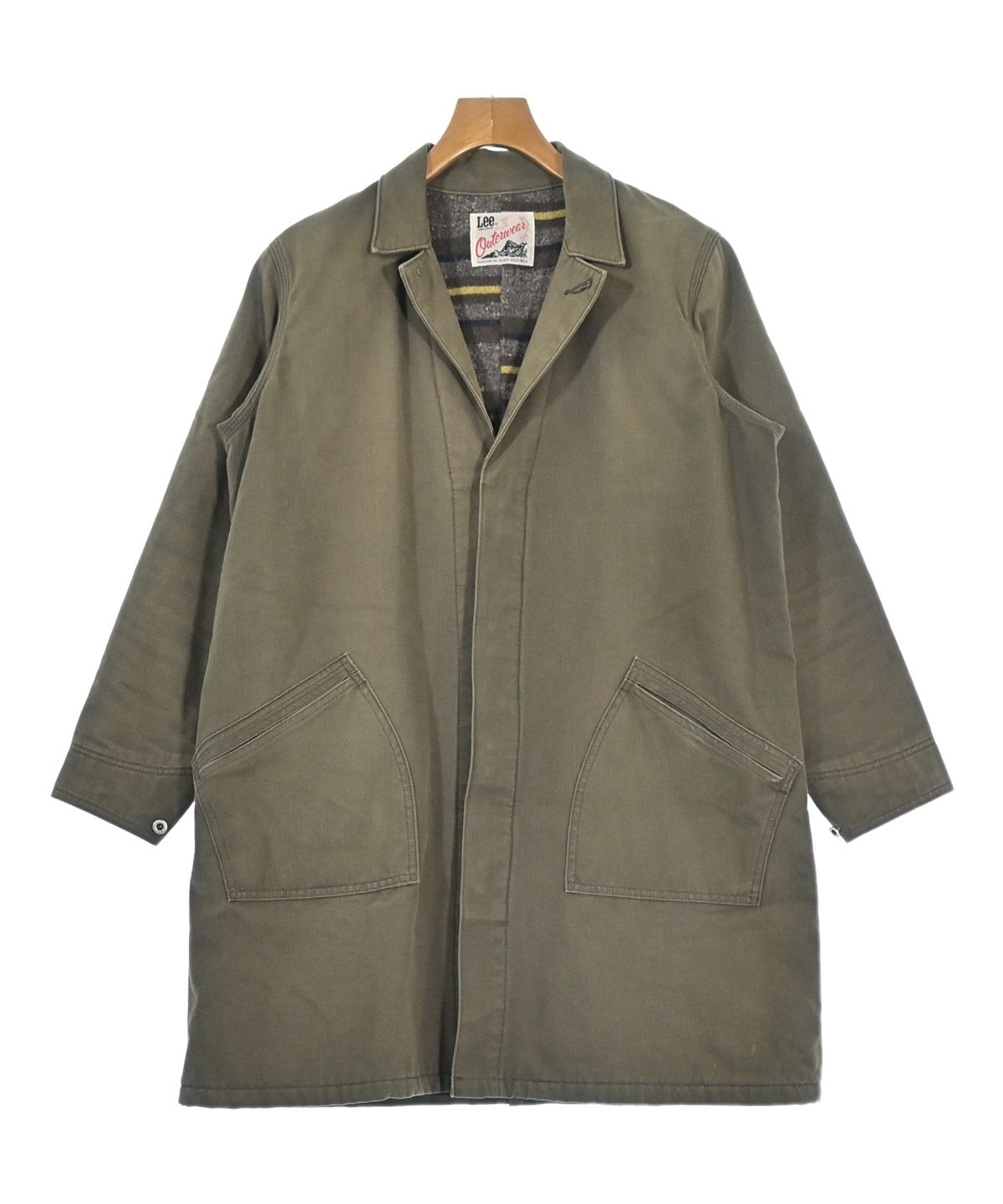 Lee（リー）ステンカラーコート カーキ サイズ:S メンズ/2200658799020