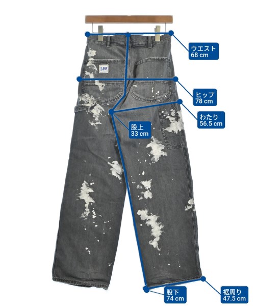 Lee（リー）デニムパンツ グレー サイズ:XS メンズ/2200667528024