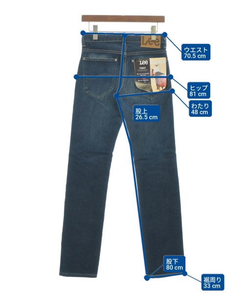 Lee（リー）デニムパンツ 青 サイズ:27(M位) レディース/2200735825109