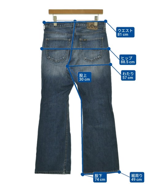Lee（リー）デニムパンツ 紺 サイズ:33(L位) レディース/2200677573014