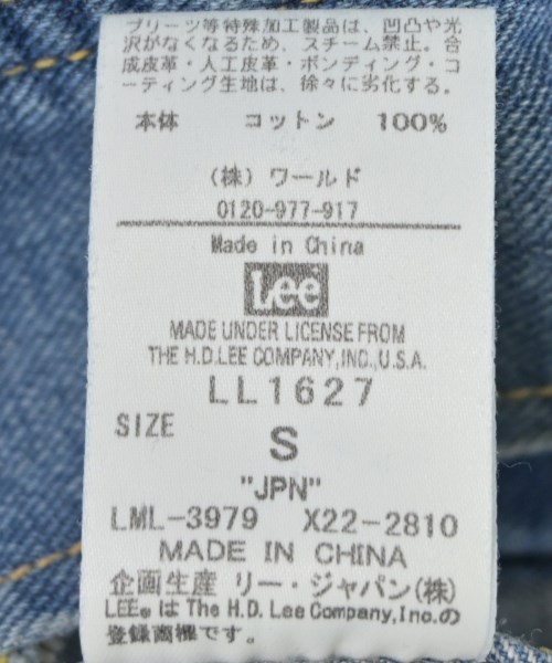 Lee（リー）デニムジャケット 青 サイズ:S レディース/2200680261014