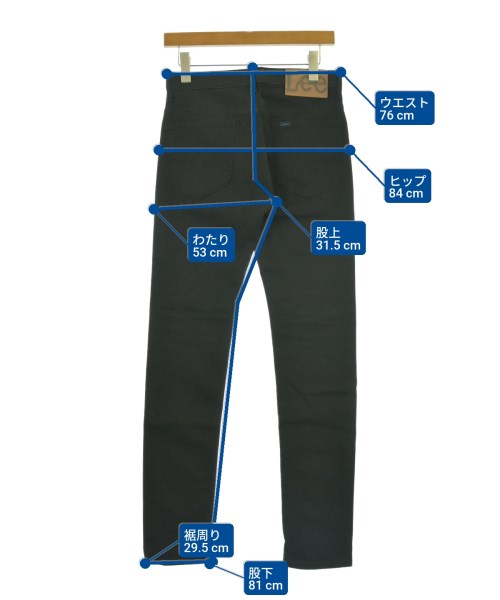 Lee（リー）デニムパンツ 黒 サイズ:XS メンズ/2200683781021