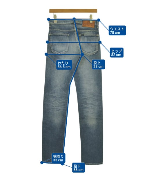 Lee（リー）デニムパンツ 青 サイズ:27(XS位) メンズ/2200683781045