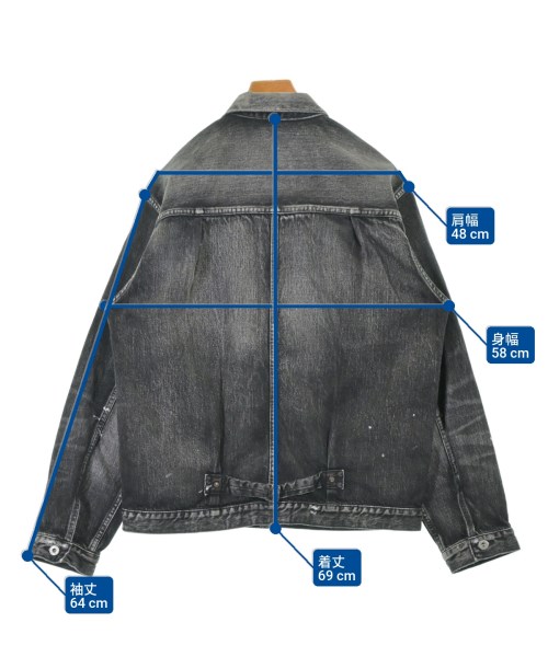 EVISU（エビス）デニムジャケット 黒 サイズ:L メンズ/2200639862019