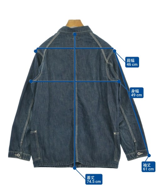 EVISU（エビス）カバーオール 青 サイズ:38(S位) メンズ/2200629116092