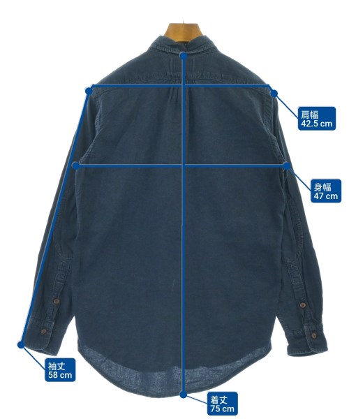 EVISU（エビス）カジュアルシャツ 紺 サイズ:4(XL位) メンズ/2200629116221