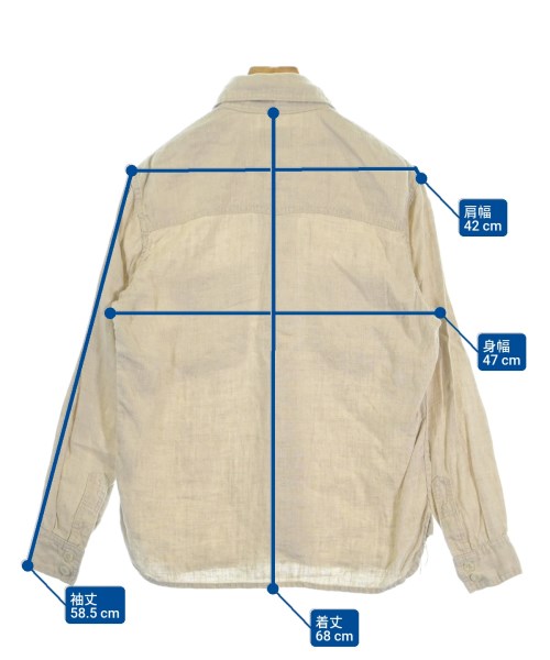 EVISU（エビス）カジュアルシャツ ベージュ サイズ:36(XS位) メンズ/2200629116238