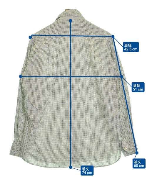 EVISU（エビス）カジュアルシャツ 白 サイズ:38(L位) メンズ/2200629116245