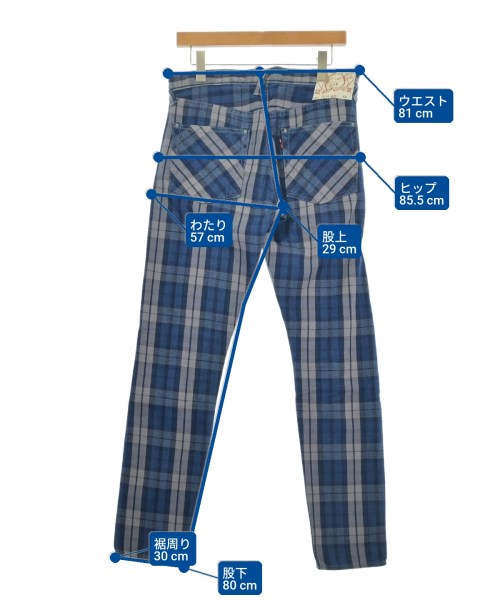 EVISU（エビス）デニムパンツ 青 サイズ:32(L位) メンズ/2200612678125