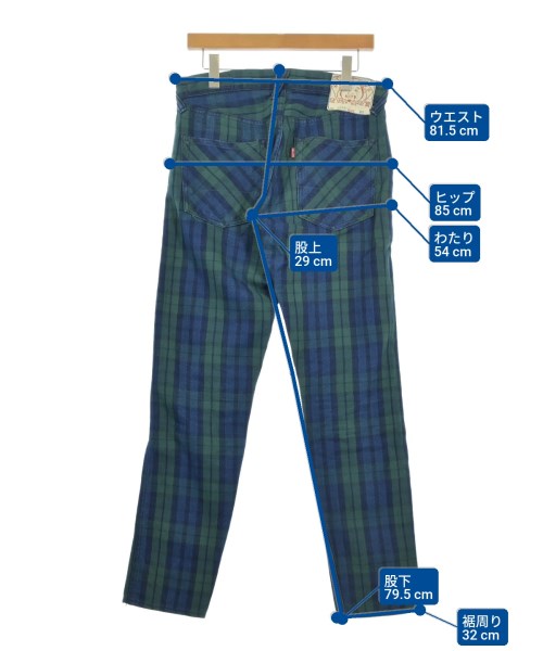 EVISU（エビス）デニムパンツ 緑 サイズ:32(L位) メンズ/2200612678132
