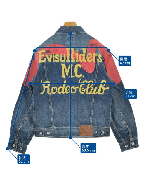 EVISU（エビス）デニムジャケット 青 サイズ:S メンズ/2200678645024