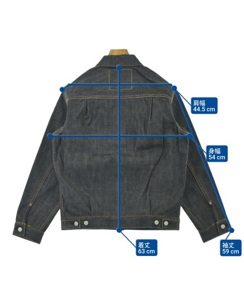 EVISU（エビス）デニムジャケット 紺 サイズ:36(S位) メンズ/2200679827016