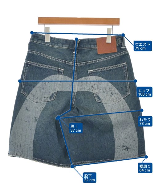 EVISU（エビス）ショートパンツ 青 サイズ:32(L位) メンズ/2200699827027