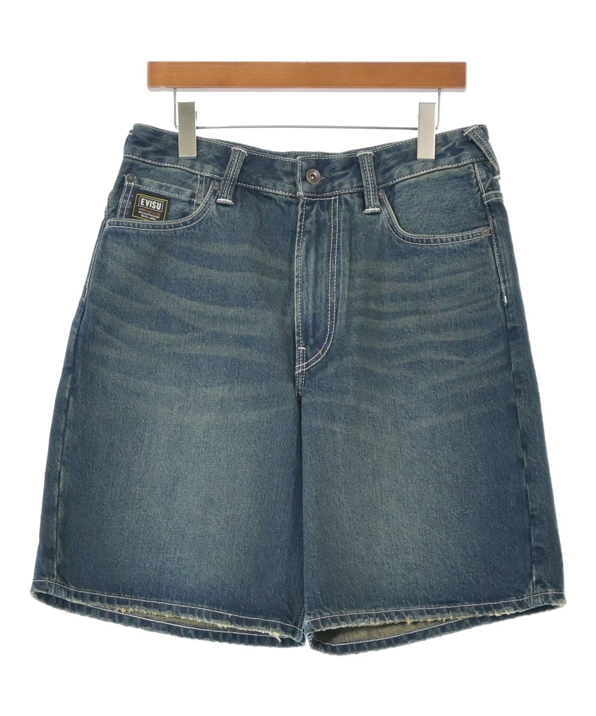 EVISU（エビス）ショートパンツ 青 サイズ:32(L位) メンズ