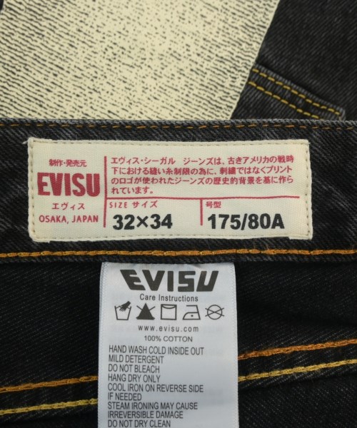 EVISU（エビス）デニムパンツ 黒 サイズ:32(L位) メンズ/2200711861015